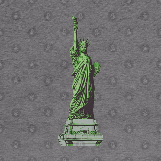 statue of liberty print independence day new york by gossiprag